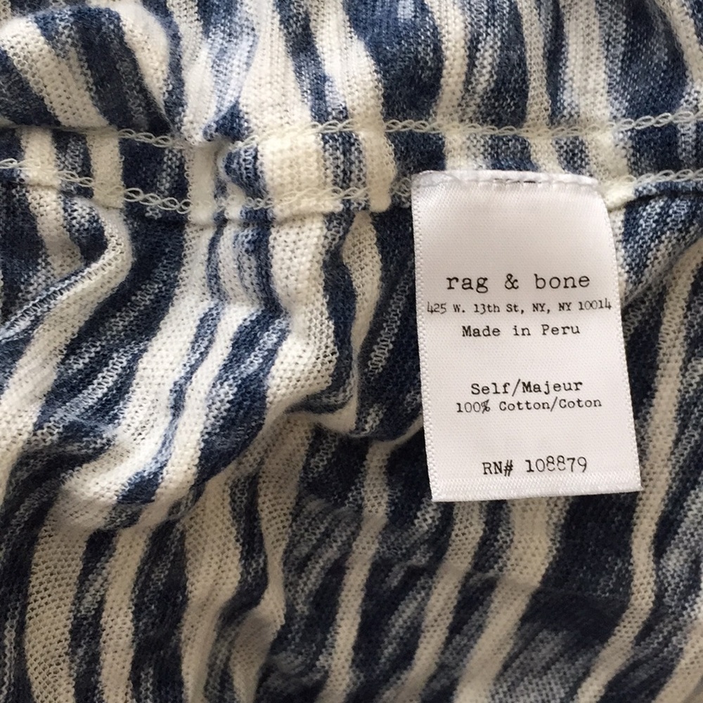 Rag & Bone Striped Pocket Tee - Xs View 3